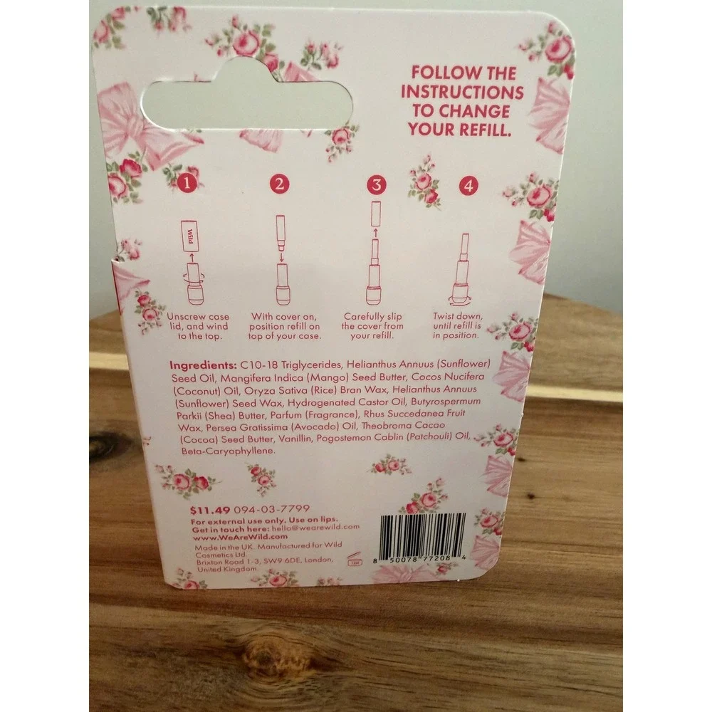 Wild Loveshackfancy X Target Brown Sugar & Vanilla Refillable Lip Balm NEW